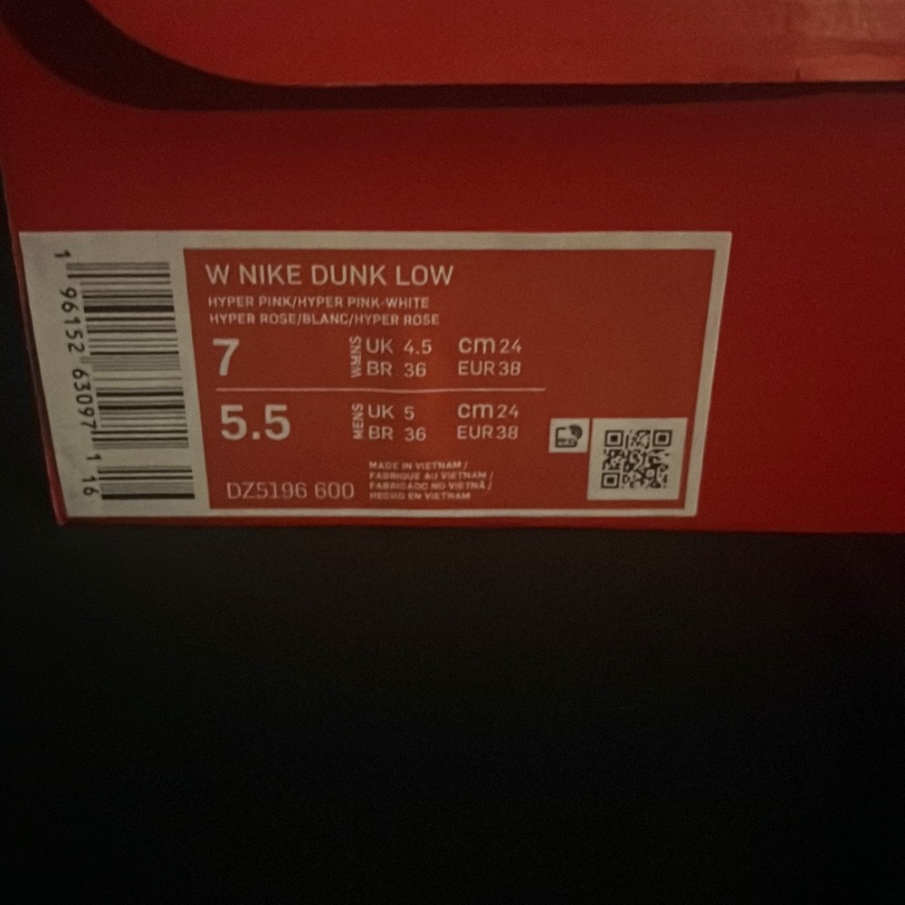 Hot pink Dunks